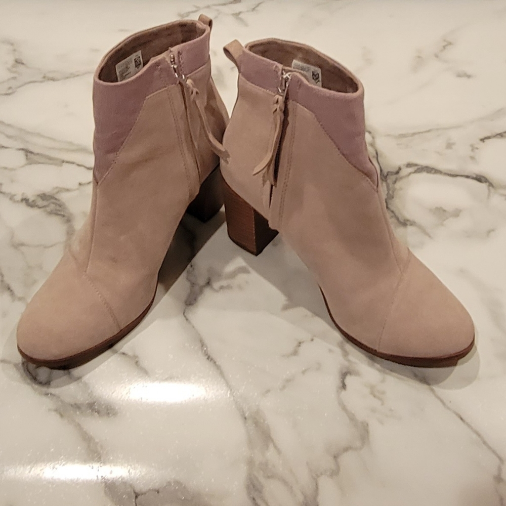 TOMS Lunata Taupe Ankle Boot - Womens Sz 11 - Picture 4 of 8